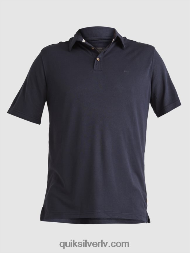 vīriešiem Quiksilver ūdensvīra ūdenspolo polo krekls ar īsām piedurknēm zilās naktis 88064R250