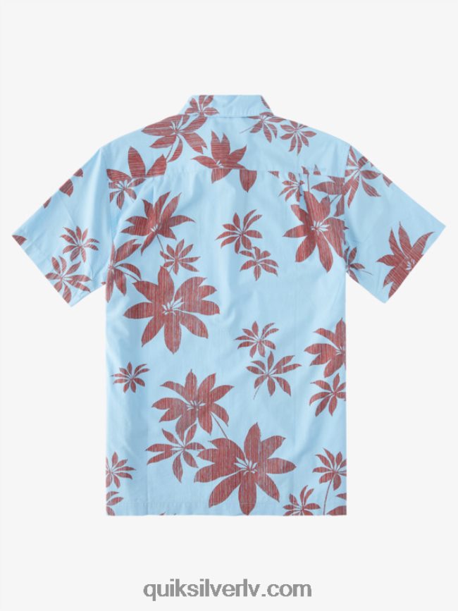vīriešiem Quiksilver ūdensvīra karsto nakti krekls ar īsām piedurknēm krēslas zilas karstas naktis 88064R1487