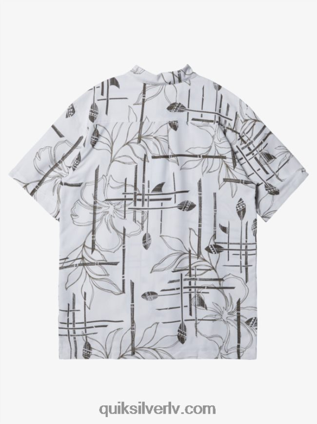 vīriešiem Quiksilver ūdensvīra krekls ar īsām piedurknēm balts 88064R1416