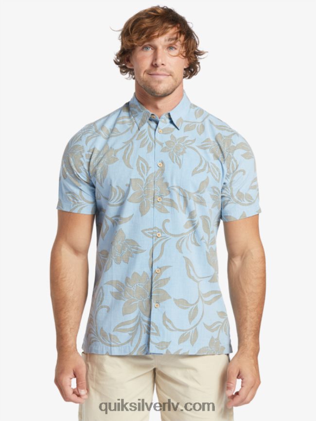 vīriešiem Quiksilver ūdensvīra krekls ar īsām piedurknēm katru nedēļas nogali krēslas zils katru nedēļas nogali w 88064R289