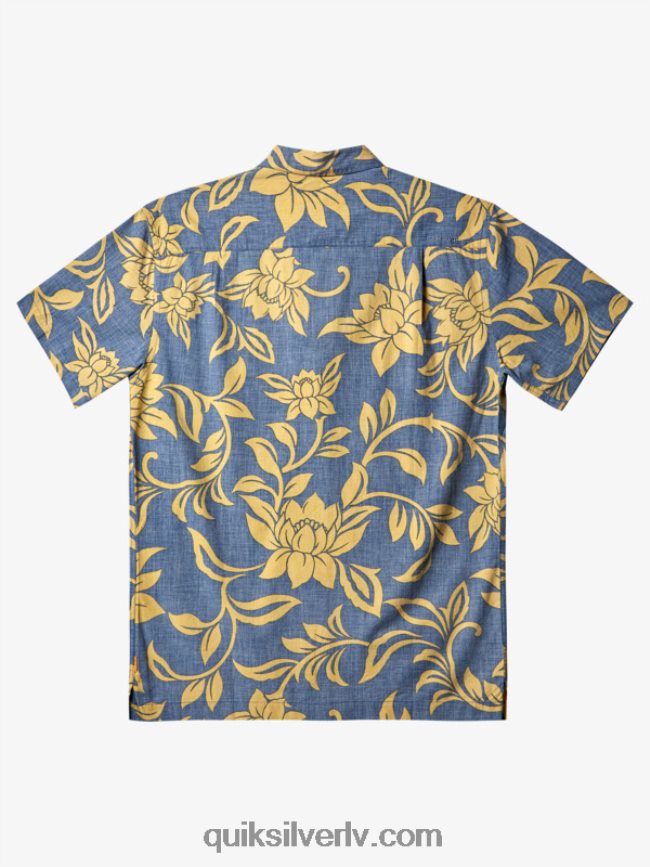 vīriešiem Quiksilver ūdensvīra krekls ar īsām piedurknēm katru nedēļas nogali praporščiks zils katru nedēļas nogali w 88064R290