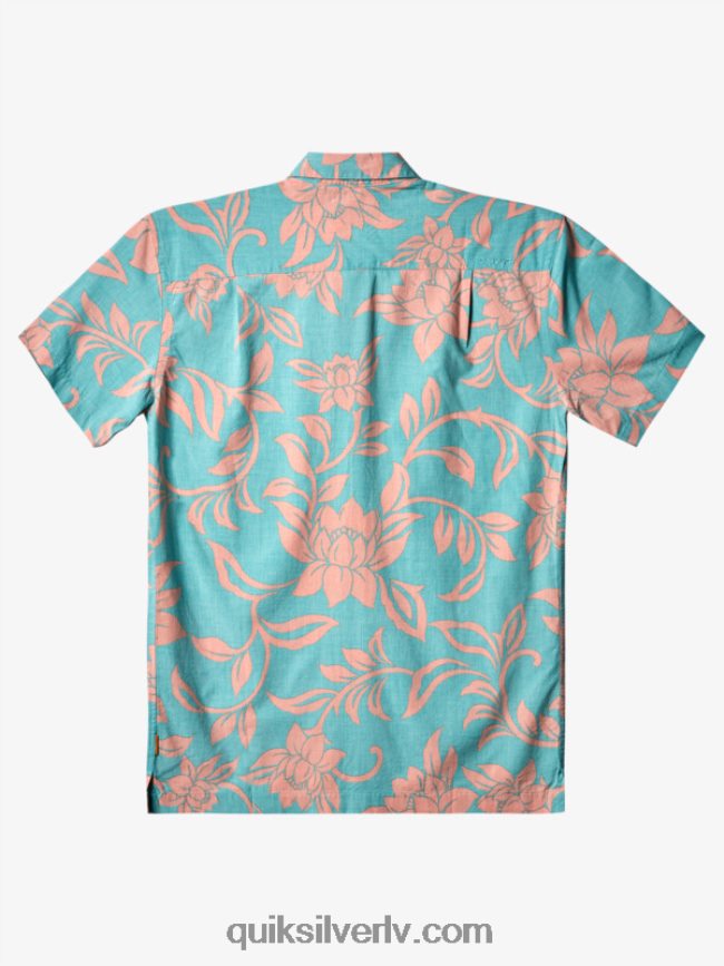 vīriešiem Quiksilver ūdensvīra krekls ar īsām piedurknēm katru nedēļas nogali zils tirkīzs katru nedēļas nogali w 88064R288
