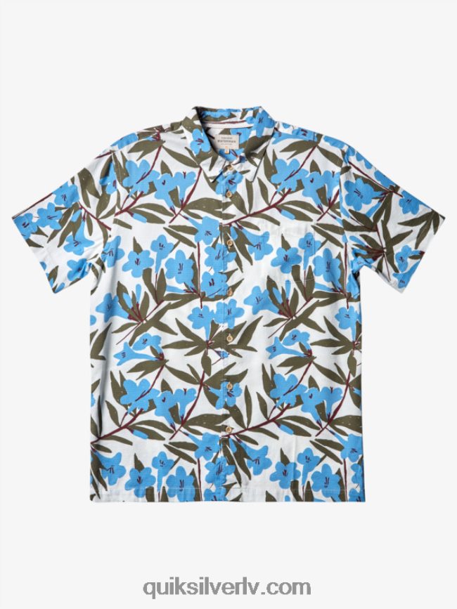 vīriešiem Quiksilver ūdensvīra krekls ar īsām piedurknēm krēslas zils ap pilsētu 88064R473