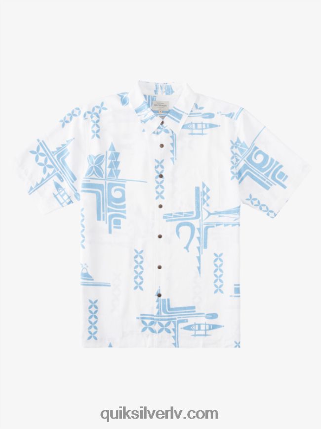 vīriešiem Quiksilver ūdensvīra krekls ar īsām piedurknēm krēslas zils liels loms 88064R864