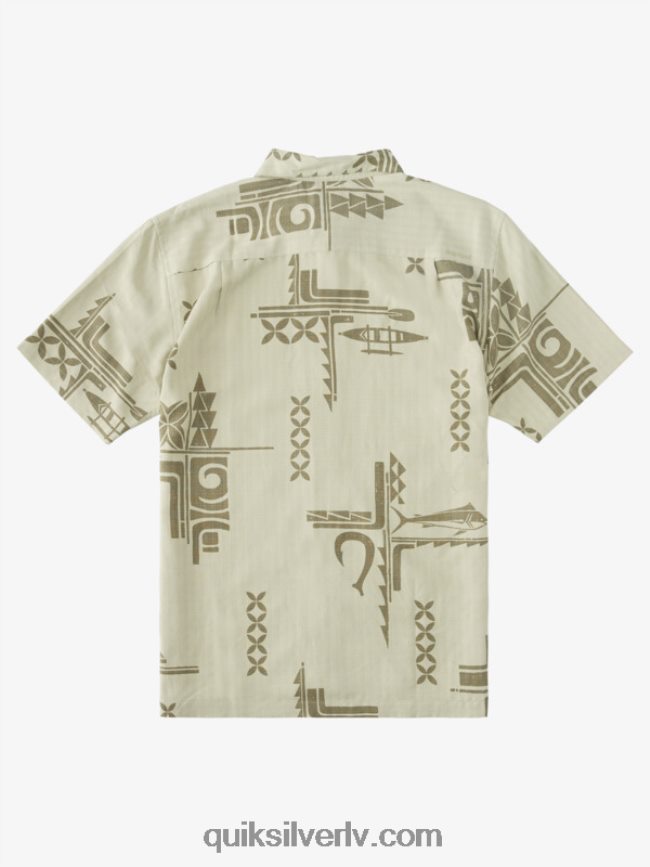 vīriešiem Quiksilver ūdensvīra krekls ar īsām piedurknēm tēja liels loms 88064R863