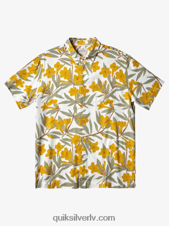 vīriešiem Quiksilver ūdensvīra krekls ar īsām piedurknēm tēja pa pilsētu 88064R472