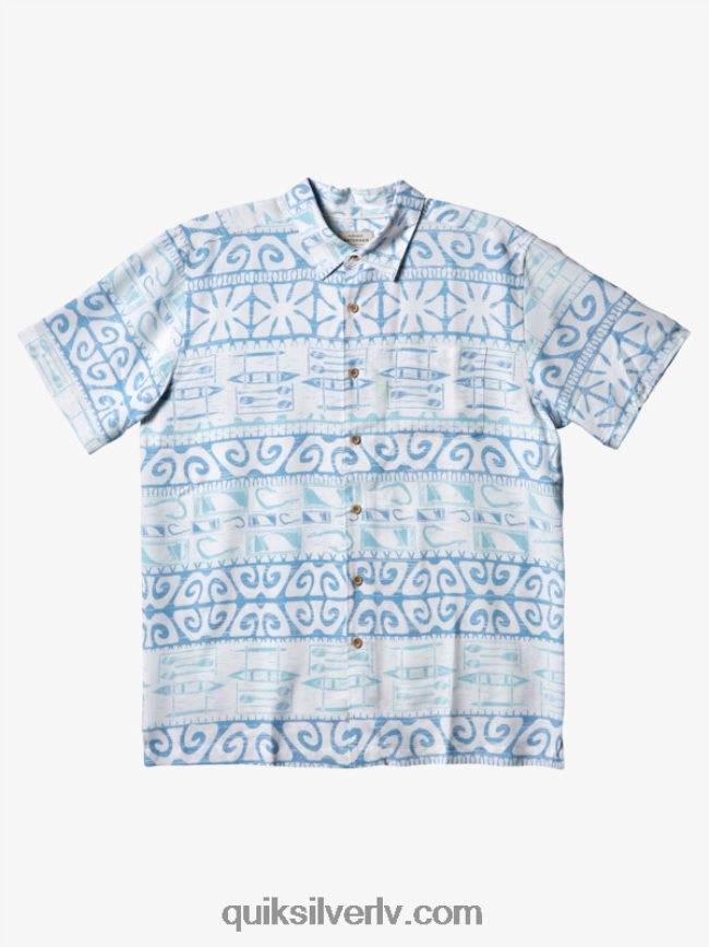 vīriešiem Quiksilver ūdensvīra krekls pie kokiem ar īsām piedurknēm krēslas zils pie kokiem 88064R293