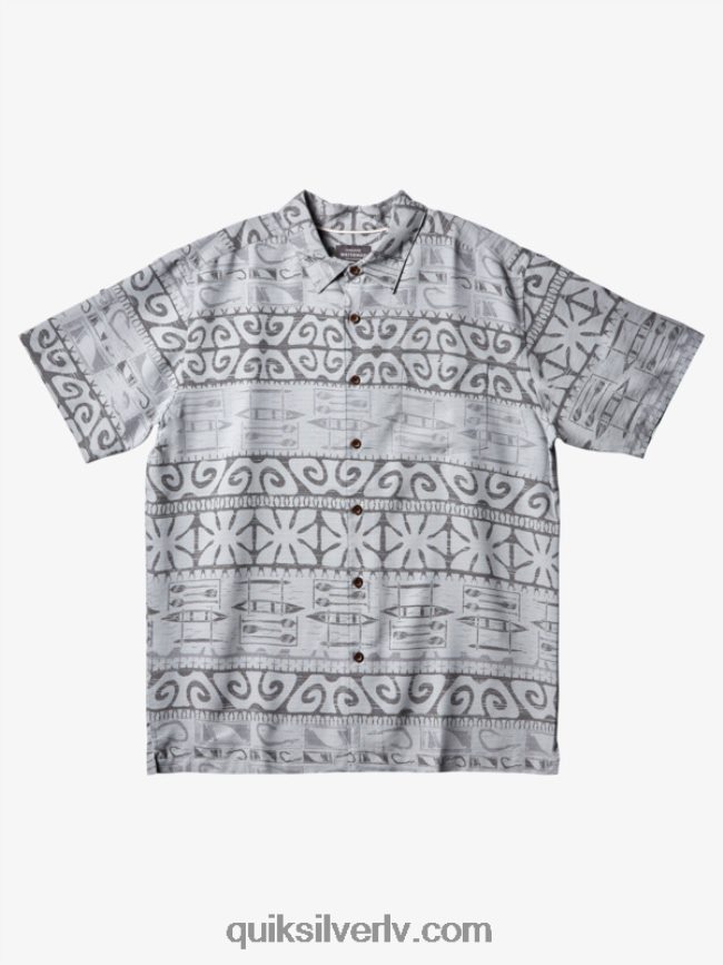 vīriešiem Quiksilver ūdensvīra krekls pie kokiem ar īsām piedurknēm ostas migla pie kokiem 88064R292