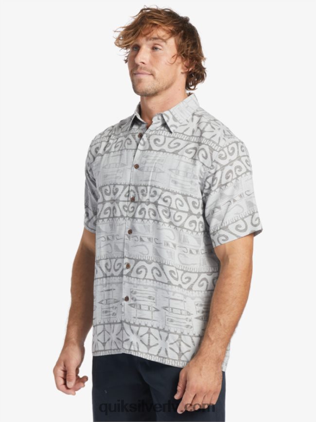 vīriešiem Quiksilver ūdensvīra krekls pie kokiem ar īsām piedurknēm ostas migla pie kokiem 88064R292