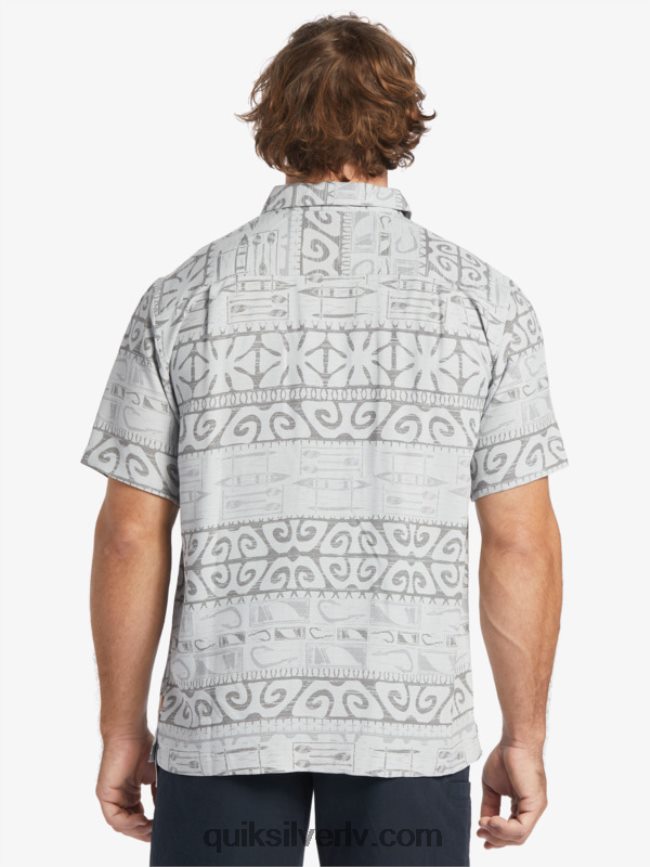 vīriešiem Quiksilver ūdensvīra krekls pie kokiem ar īsām piedurknēm ostas migla pie kokiem 88064R292