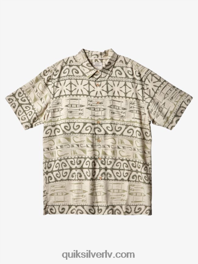 vīriešiem Quiksilver ūdensvīra krekls pie kokiem ar īsām piedurknēm tēja pie kokiem 88064R291