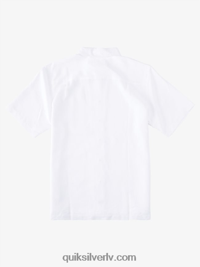 vīriešiem Quiksilver ūdensvīra manele bay krekls ar īsām piedurknēm balts 88064R799