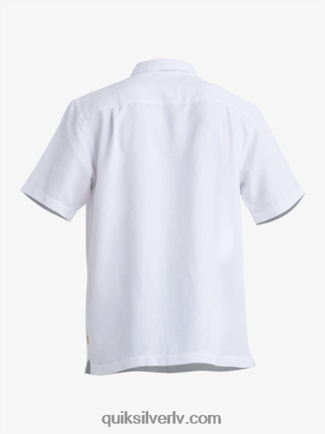 vīriešiem Quiksilver ūdensvīra manele bay krekls ar īsām piedurknēm balts 88064R799