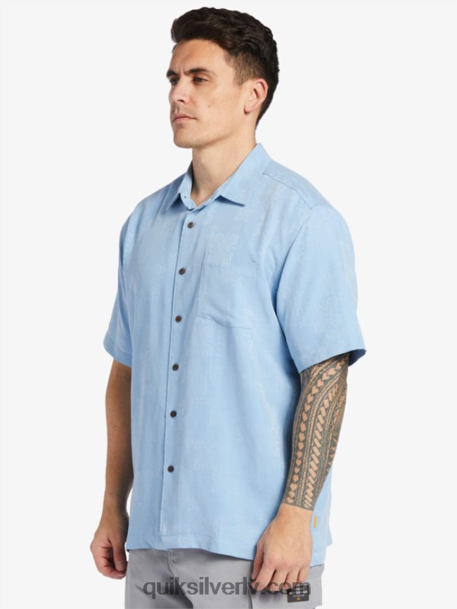 vīriešiem Quiksilver ūdensvīra manele bay krekls ar īsām piedurknēm krēslas zils 88064R800