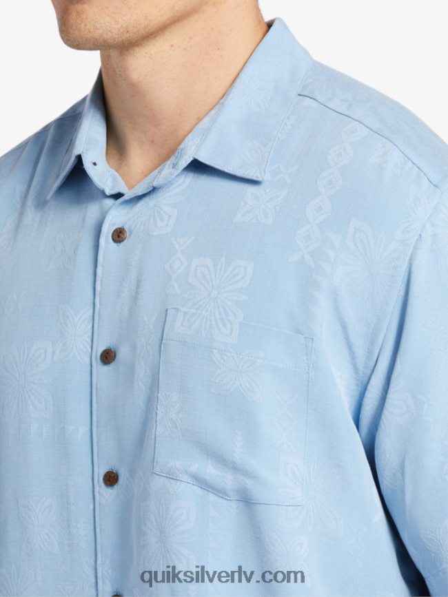 vīriešiem Quiksilver ūdensvīra manele bay krekls ar īsām piedurknēm krēslas zils 88064R800