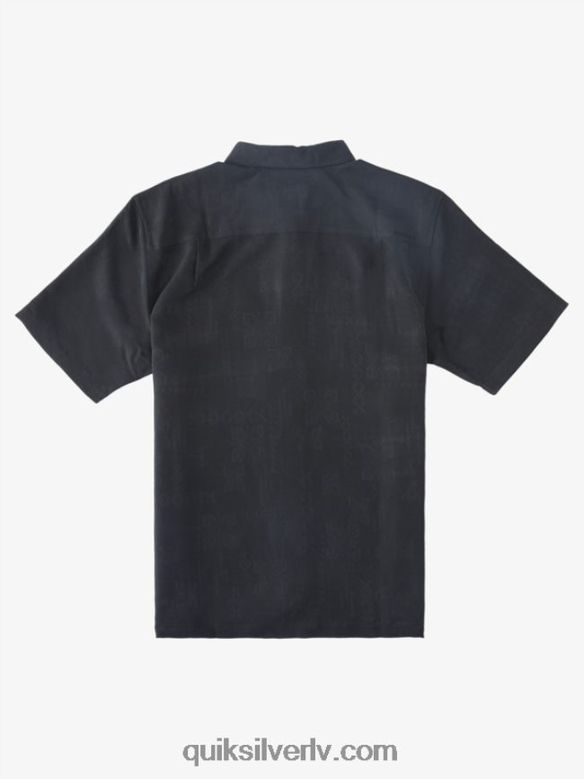 vīriešiem Quiksilver ūdensvīra manele bay krekls ar īsām piedurknēm melns 88064R798