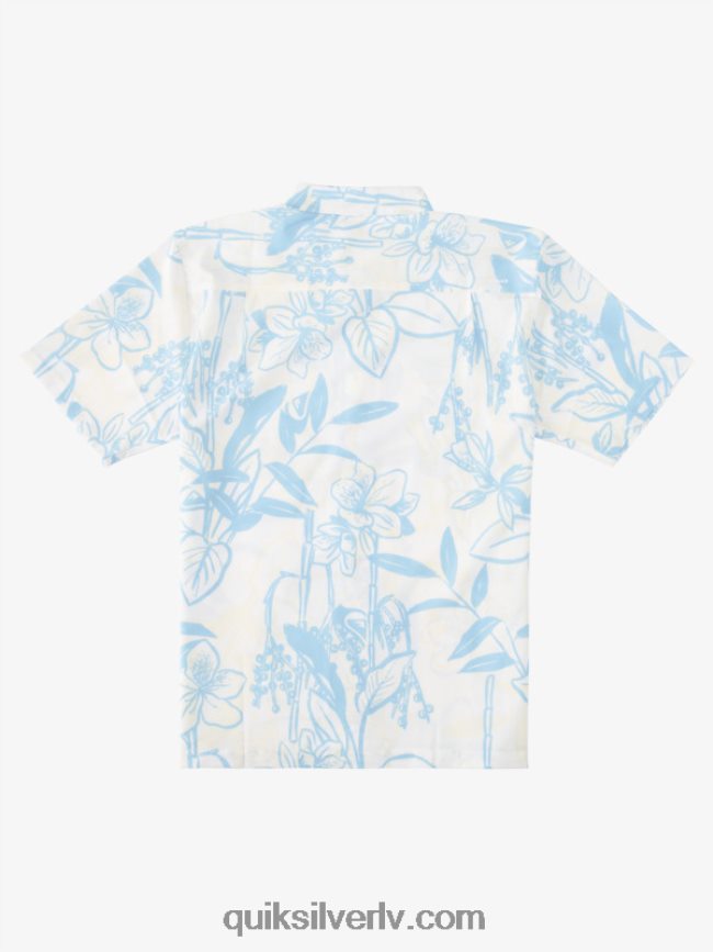 vīriešiem Quiksilver ūdensvīra vaļīgs havajiešu krekls balti vaļīgi veidi 88064R1327