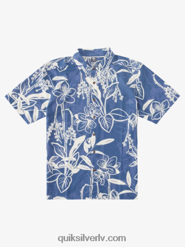 vīriešiem Quiksilver ūdensvīra vaļīgs havajiešu krekls praporščiks vaļīgi ceļi 88064R1328