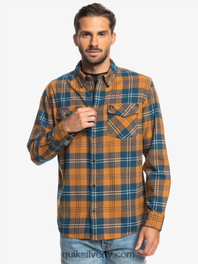 vīriešiem Quiksilver harelaw elastīgs krekls ar garām piedurknēm brūnā cukura harelaw 88064R1508