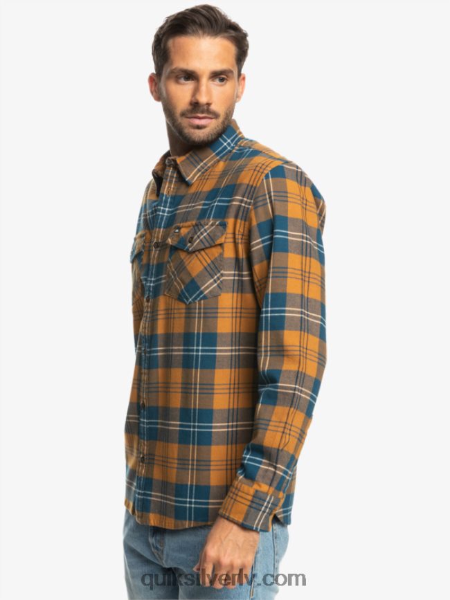 vīriešiem Quiksilver harelaw elastīgs krekls ar garām piedurknēm brūnā cukura harelaw 88064R1508