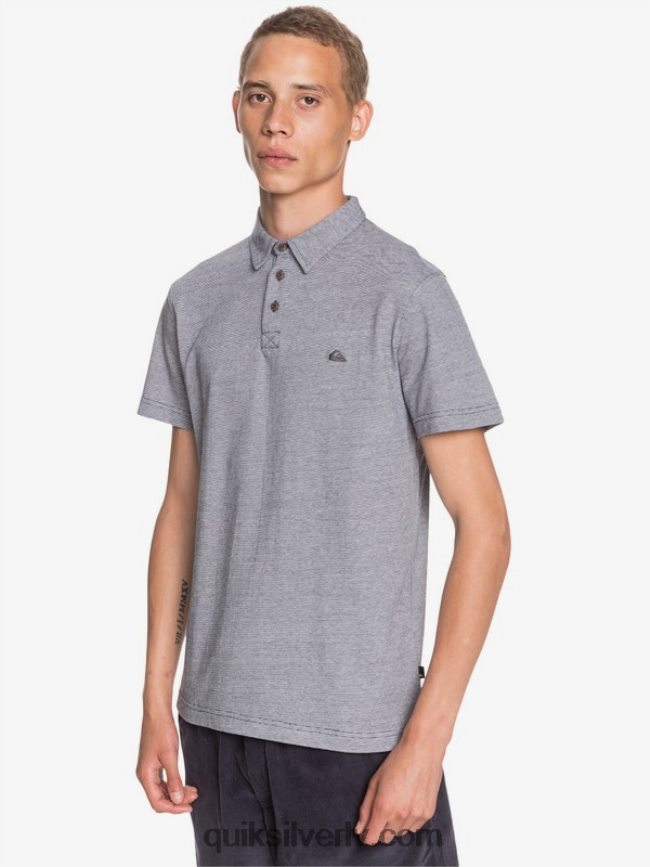 vīriešiem Quiksilver ikdienas saules kruīza polo krekls ar īsām piedurknēm Parīzes nakts 88064R1551