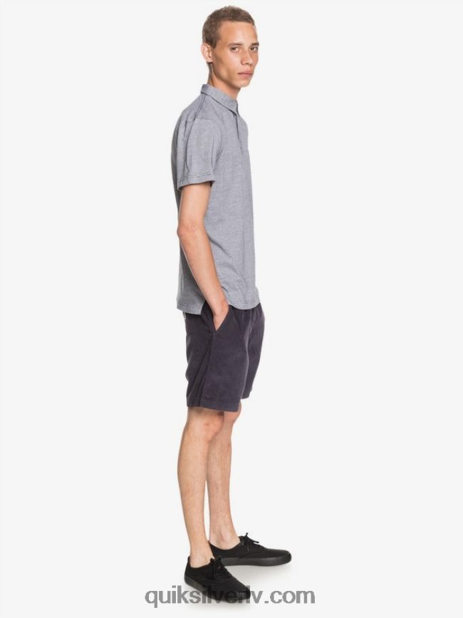 vīriešiem Quiksilver ikdienas saules kruīza polo krekls ar īsām piedurknēm Parīzes nakts 88064R1551
