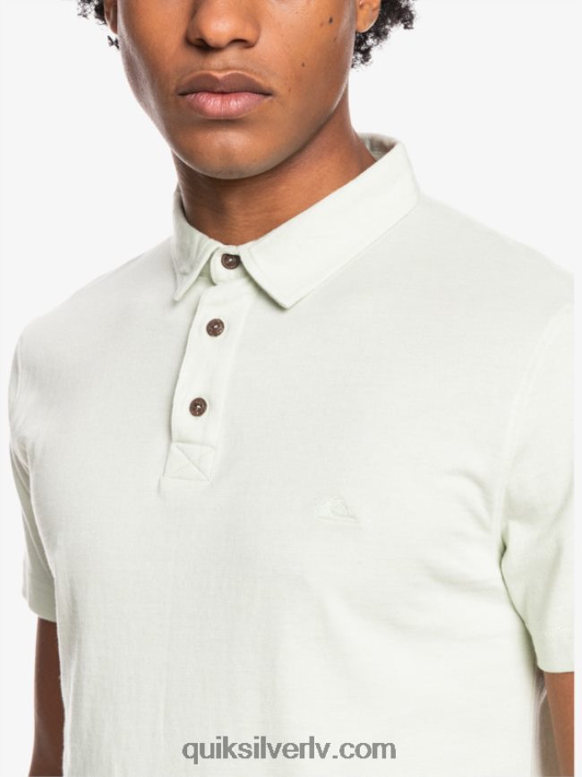 vīriešiem Quiksilver ikdienas saules kruīza polo krekls ar īsām piedurknēm celendīna 88064R1554