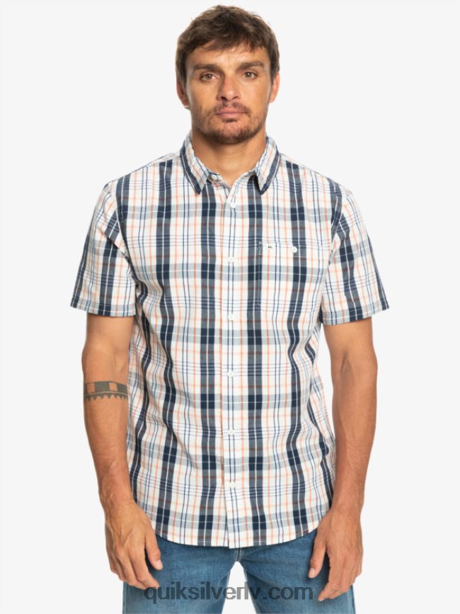 vīriešiem Quiksilver jauns swinton krekls ar īsām piedurknēm bērzs svintons 88064R914
