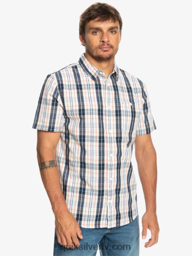 vīriešiem Quiksilver jauns swinton krekls ar īsām piedurknēm bērzs svintons 88064R914