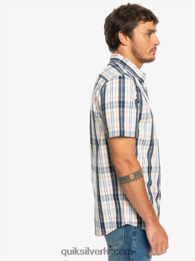 vīriešiem Quiksilver jauns swinton krekls ar īsām piedurknēm bērzs svintons 88064R914