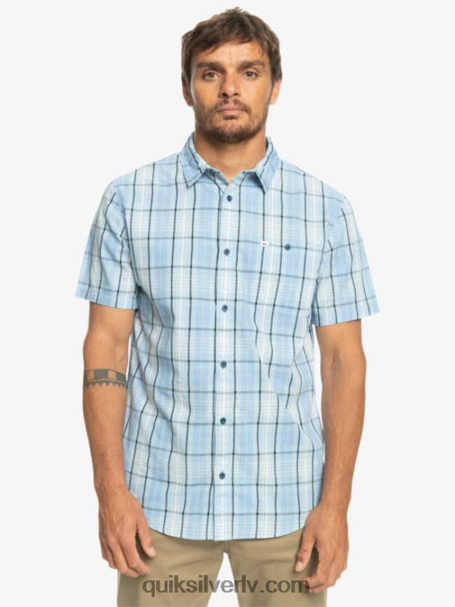 vīriešiem Quiksilver jauns swinton krekls ar īsām piedurknēm debeszila Svintona 88064R916