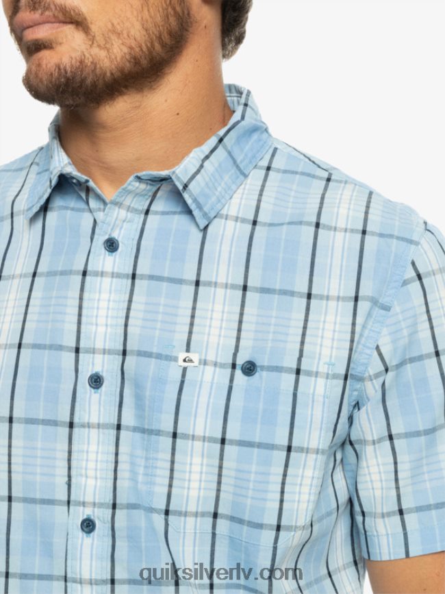 vīriešiem Quiksilver jauns swinton krekls ar īsām piedurknēm debeszila Svintona 88064R916