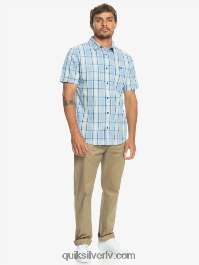 vīriešiem Quiksilver jauns swinton krekls ar īsām piedurknēm debeszila Svintona 88064R916