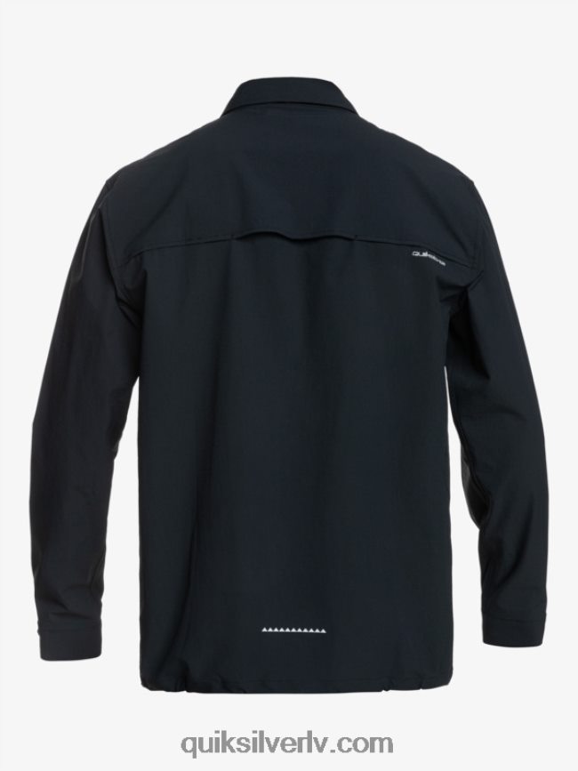 vīriešiem Quiksilver krekls ar garām piedurknēm zem debesīm melns 88064R1717