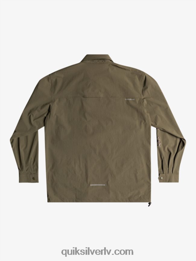 vīriešiem Quiksilver krekls ar garām piedurknēm zem debesīm vīnogu lapa 88064R1718