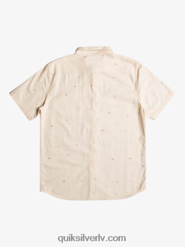 vīriešiem Quiksilver krekls ar īsām piedurknēm bērzs izdalīts 88064R1630