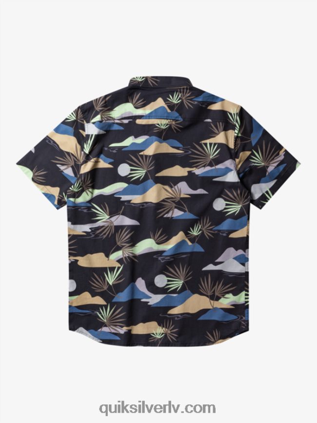 vīriešiem Quiksilver lēns apdullināts krekls ar īsām piedurknēm asfalts lēns daze ss 88064R667