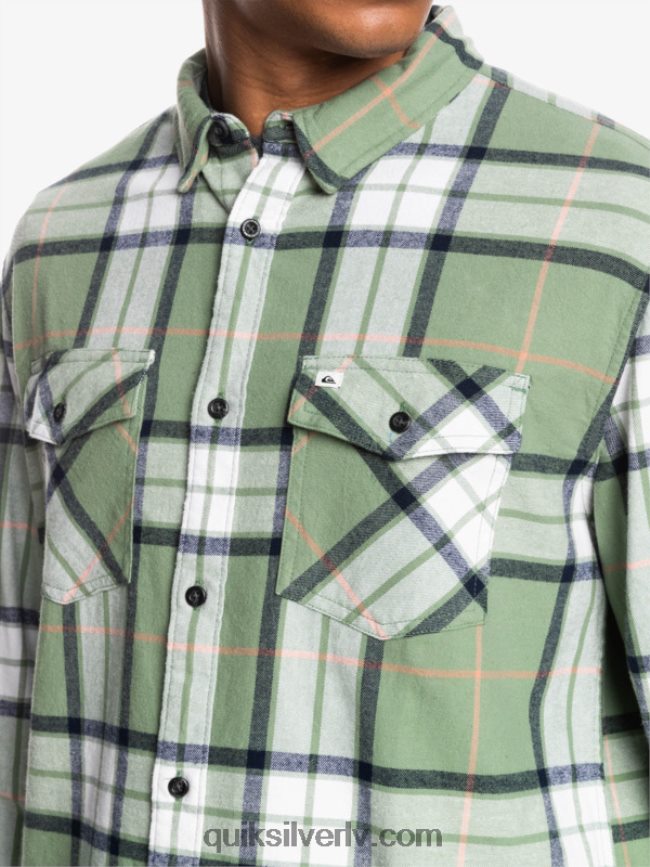 vīriešiem Quiksilver liepas stiepts flaneļa krekls ar garām piedurknēm loden sals liepu stiept 88064R1427