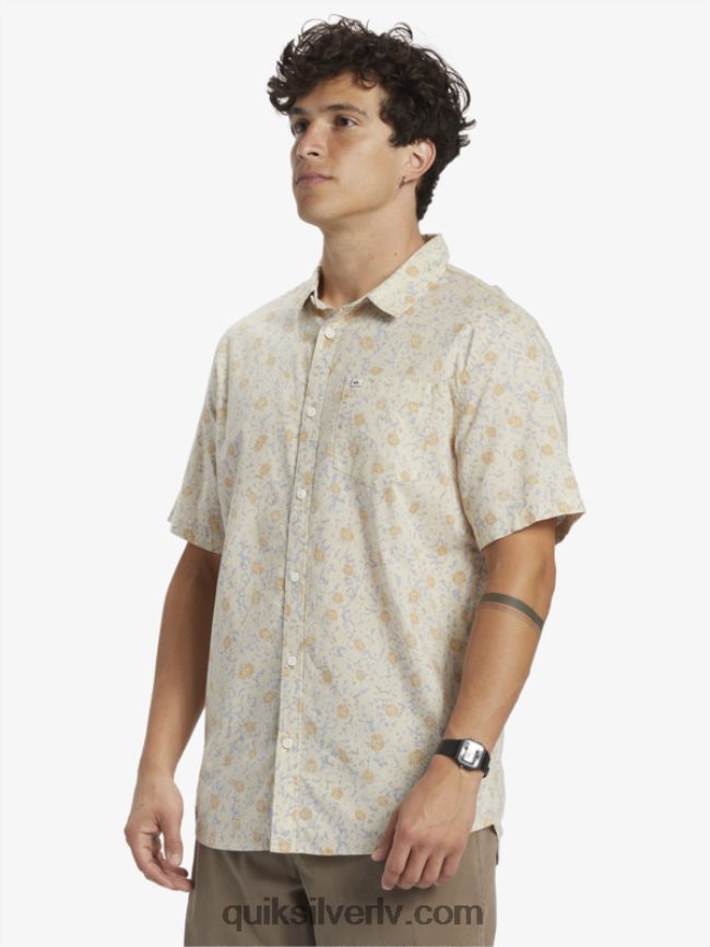 vīriešiem Quiksilver maigs fuzz krekls ar īsām piedurknēm bērzu mīkstā pūka 88064R1232