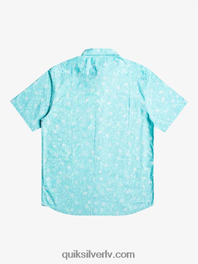 vīriešiem Quiksilver maigs fuzz krekls ar īsām piedurknēm debeszils maigs pūciņš 88064R1230