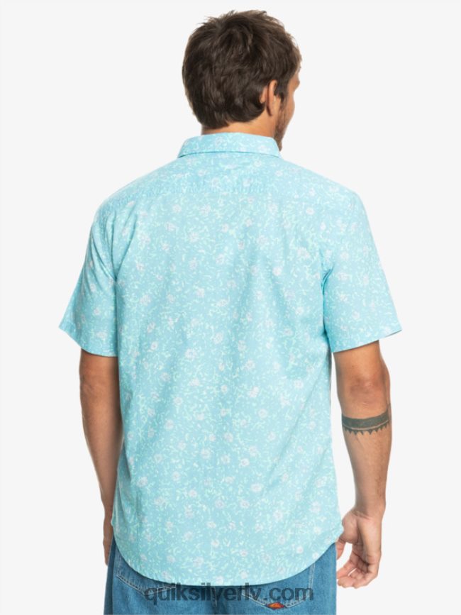 vīriešiem Quiksilver maigs fuzz krekls ar īsām piedurknēm debeszils maigs pūciņš 88064R1230