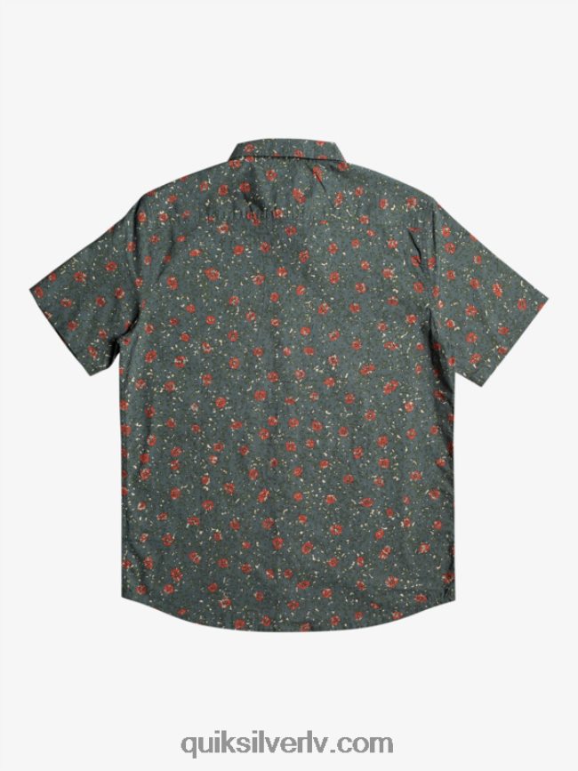 vīriešiem Quiksilver maigs fuzz krekls ar īsām piedurknēm tumša šīfera maigs pūciņš 88064R1231