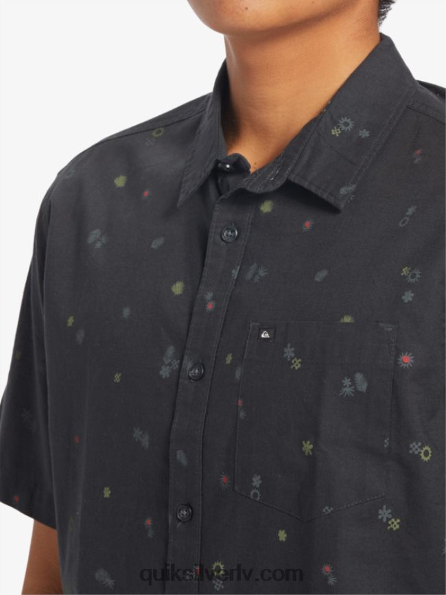 vīriešiem Quiksilver mierīgs rave krekls ar īsām piedurknēm asfalts mierīgs rave ss 88064R589
