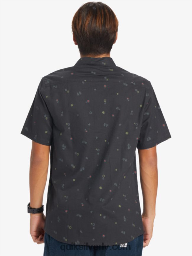 vīriešiem Quiksilver mierīgs rave krekls ar īsām piedurknēm asfalts mierīgs rave ss 88064R589