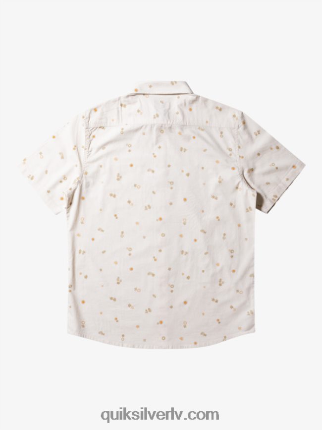 vīriešiem Quiksilver mierīgs rave krekls ar īsām piedurknēm bērzs peaceful rave ss 88064R590