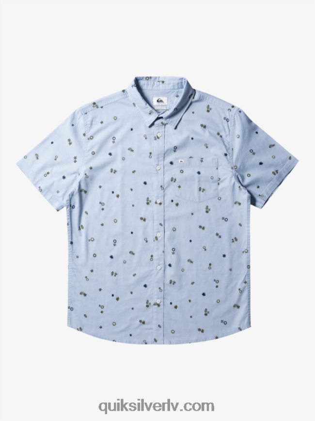 vīriešiem Quiksilver mierīgs rave krekls ar īsām piedurknēm debeszils mierīgs reivs s 88064R591