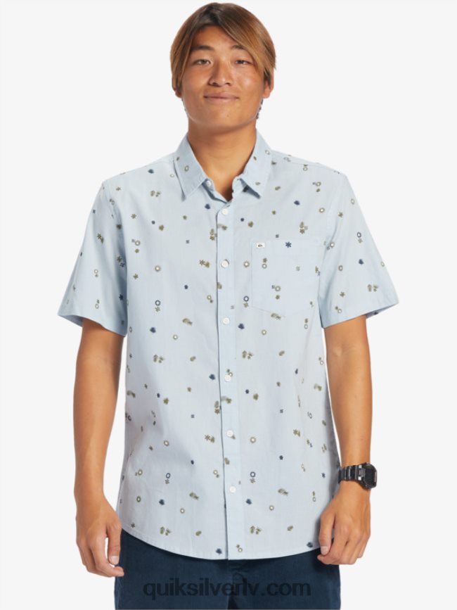 vīriešiem Quiksilver mierīgs rave krekls ar īsām piedurknēm debeszils mierīgs reivs s 88064R591