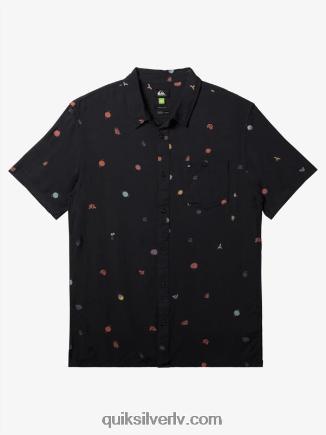 vīriešiem Quiksilver minimark krekls ar īsām piedurknēm asfalta minimark 88064R1227