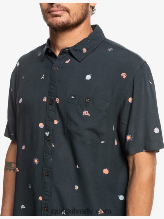 vīriešiem Quiksilver minimark krekls ar īsām piedurknēm asfalta minimark 88064R1227