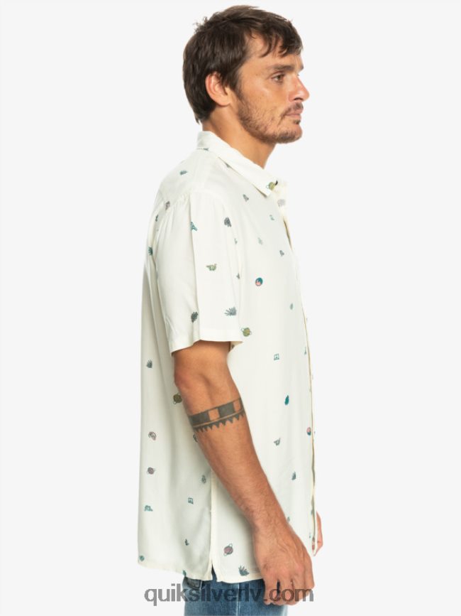 vīriešiem Quiksilver minimark krekls ar īsām piedurknēm bērza minimarka 88064R1226